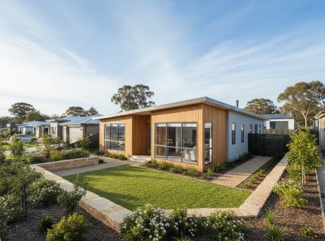 Modular home exterior delivered and installed in Erina NSW