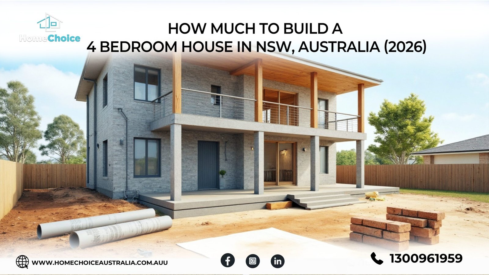 4 bedroom house construction cost in NSW Australia